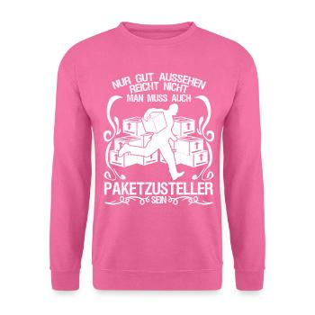 Paketzusteller Postbote Paketbote - Unisex Pullover - Pink - Vorne