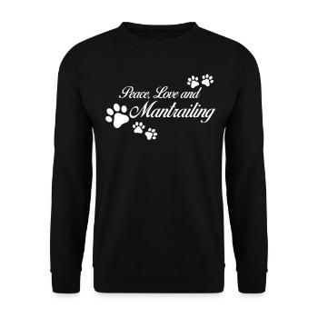 Mantrailing Spürhund Suchhund Mantrailer - Unisex Pullover - Schwarz - Vorne - Alina (178cm) & Michal (187cm)