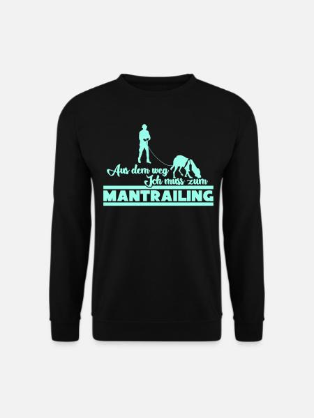 Mantrailing Search Dog Dogs Mantrailer - Unisex Sweatshirt - black