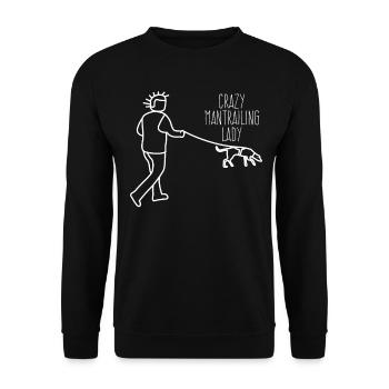 Mantrailing Lady Suchhund Mantrailer - Unisex Pullover - Schwarz - Vorne - Alina (178cm) & Michal (187cm)
