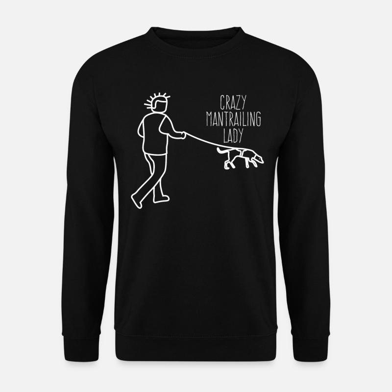 Mantrailing Lady Suchhund Mantrailer - Unisex Pullover - Schwarz