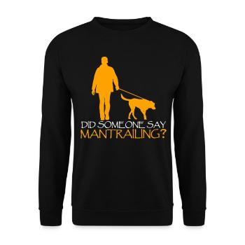 Mantrailing Recherche Chien Sniffer Chien Mantrailer - Sweat-shirt Unisexe - noir - Devant - Alina (178cm) & Michal (187cm)