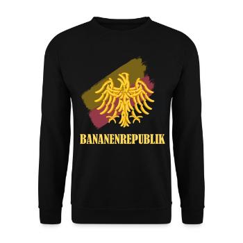 Deutschland Bananenrepublik - Unisex Pullover - Schwarz - Vorne - Alina (178cm) & Michal (187cm)