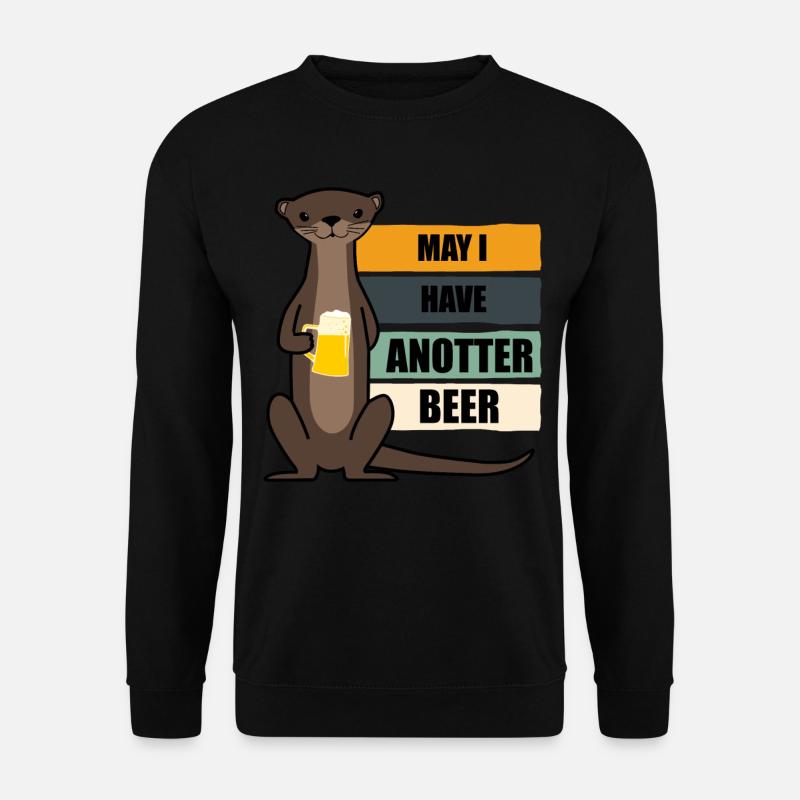Otter Seeotter Bier Otters - Unisex Pullover - Schwarz
