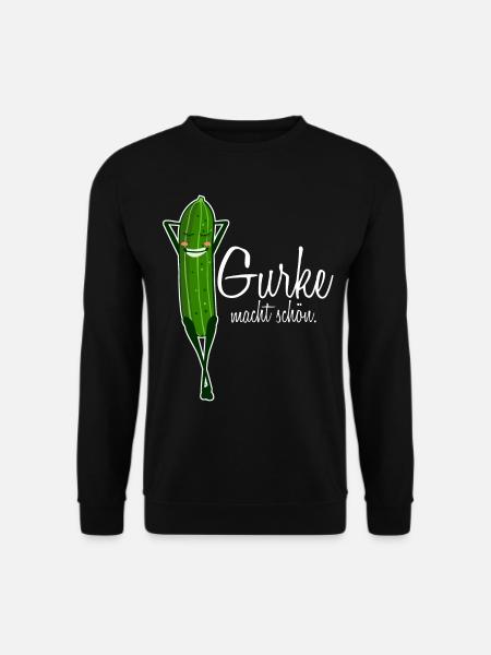 Gurke Gurken - Unisex Pullover - Schwarz