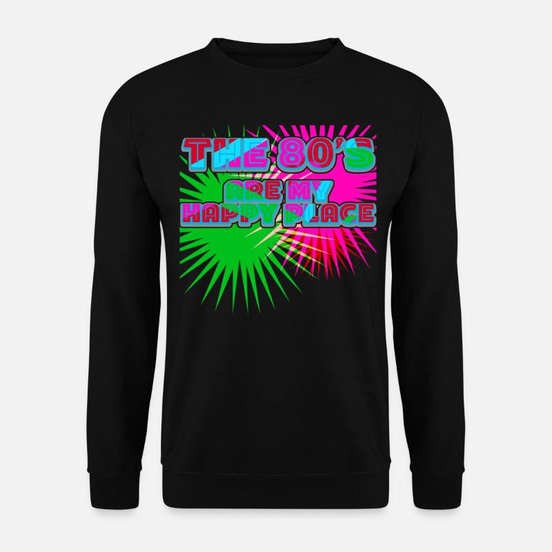 80s 1980 Retro 80er - Unisex Pullover - Schwarz
