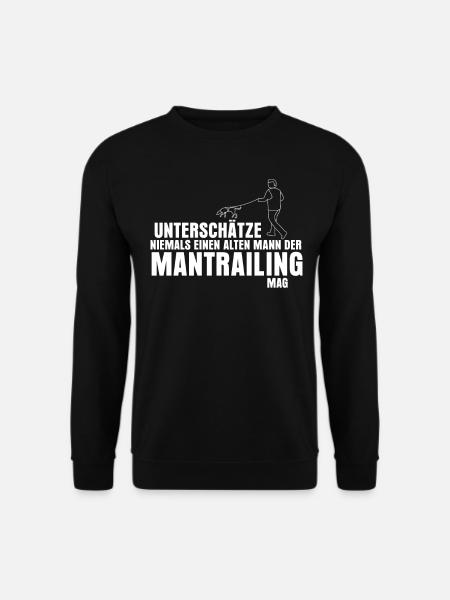Mantrailing Hund Suchhund Mantrailer - Unisex Pullover - Schwarz