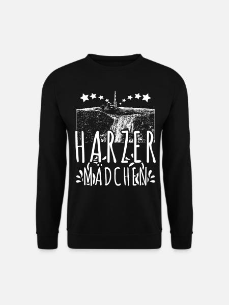 Harz Wandern Harzer Mädchen Brocken - Unisex Pullover - Schwarz