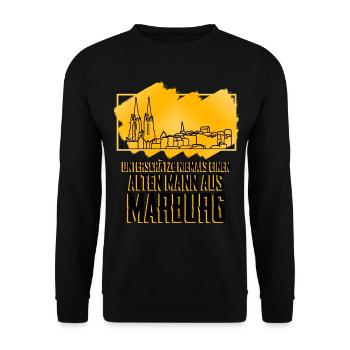 Marburg Marburger - Unisex Pullover - Schwarz - Vorne - Alina (178cm) & Michal (187cm)