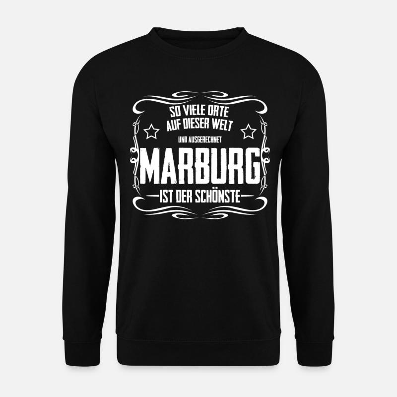 Marburger Witz Marburg - Unisex Pullover - Schwarz