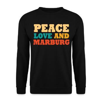 Marburger Marbourg - Sweat-shirt Unisexe - noir - Devant - Alina (178cm) & Michal (187cm)