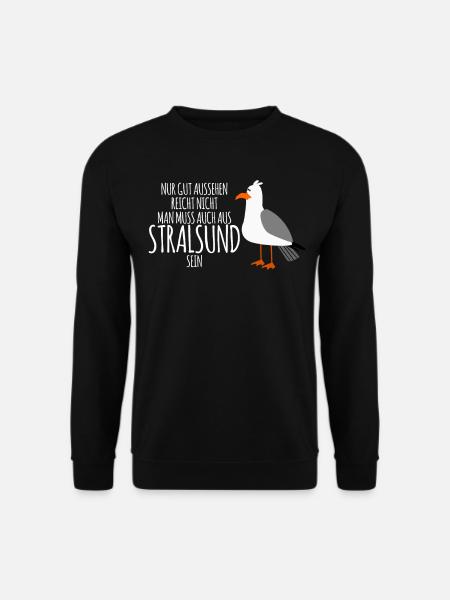 Stralsund lustiger Witz Stralsunder - Unisex Pullover - Schwarz