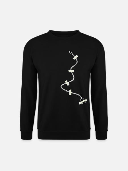 Abhörgerät Mikofon Geheimagent Spion - Unisex Pullover - Schwarz