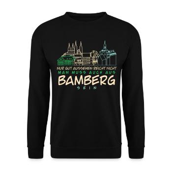 Bamberg Sites Bamberger - Sweat-shirt Unisexe - noir - Devant - Alina (178cm) & Michal (187cm)
