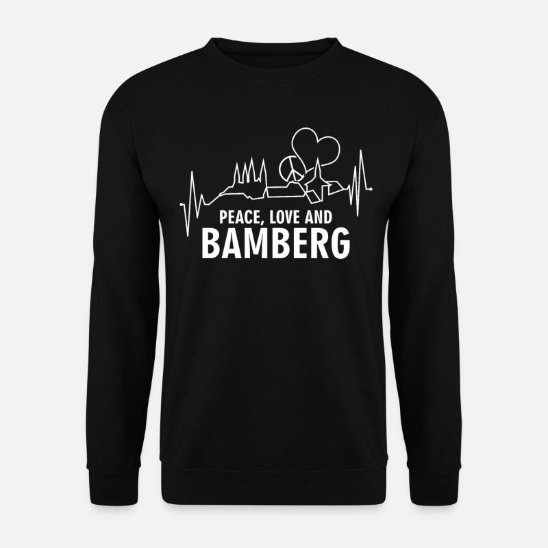 Bamberg lustiger Spruch Witz Bamberger - Unisex Pullover - Schwarz