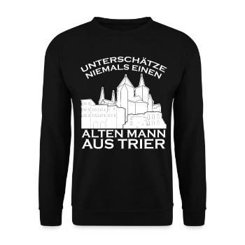 Trier Spruch Trierer - Unisex Pullover - Schwarz - Vorne - Alina (178cm) & Michal (187cm)