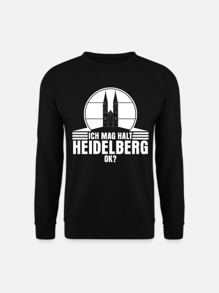 Heidelberger Ich mag Heidelberg - Unisex Pullover - Schwarz