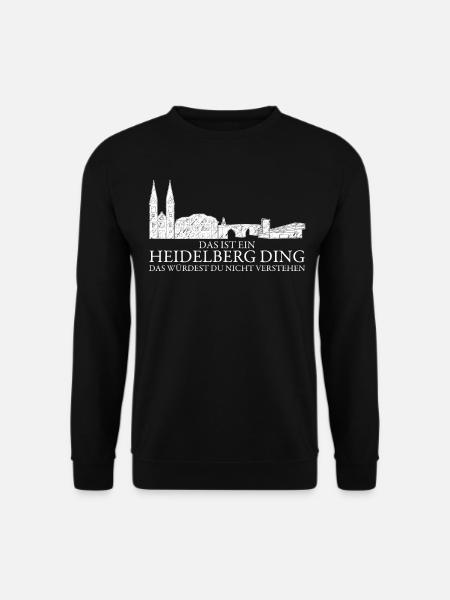 Heidelberg Spruch Heidelberger - Unisex Pullover - Schwarz