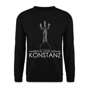 Konstanz - Unisex Pullover - Schwarz - Vorne - Alina (178cm) & Michal (187cm)