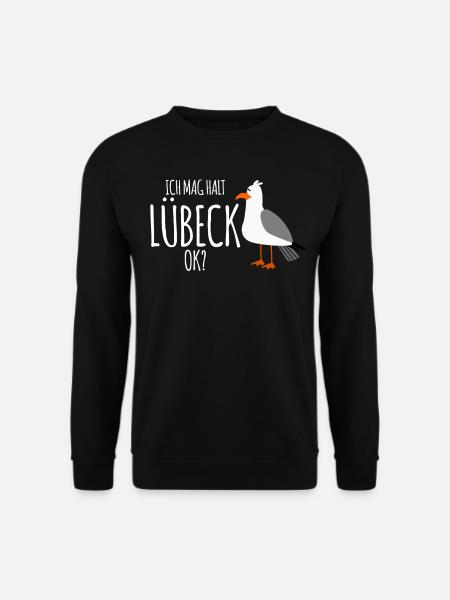 Ich mag Lübeck - Unisex Pullover - Schwarz