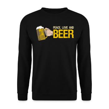 Bière - Sweat-shirt Unisexe - noir - Devant - Alina (178cm) & Michal (187cm)