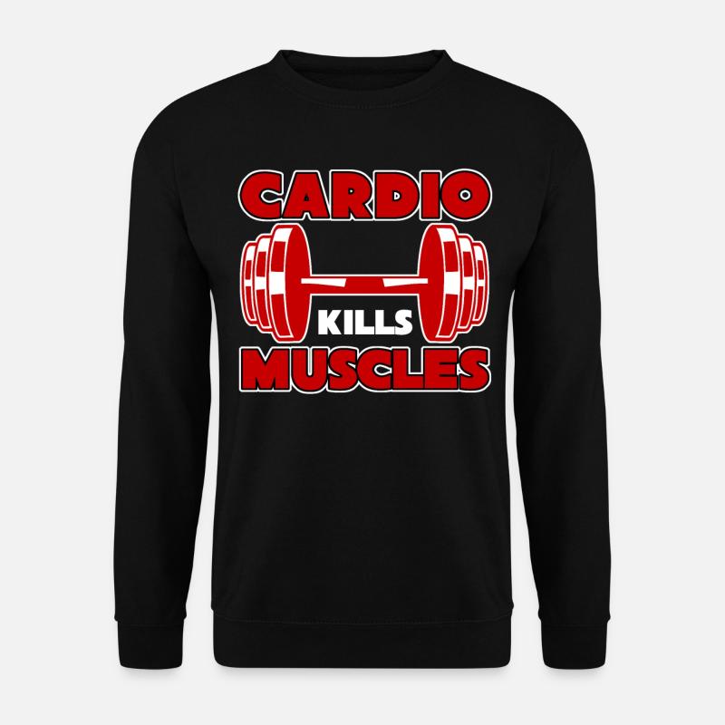 Bodybuilder Cardio Strongman - Unisex Sweatshirt - black