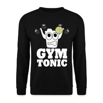 Bodybuilder Gym Tonic Fitness Strongman - Sweat-shirt Unisexe - noir - Devant - Alina (178cm) & Michal (187cm)