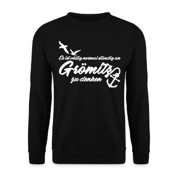 Grömitz - Unisex Pullover - Schwarz - Vorne - Alina (178cm) & Michal (187cm)