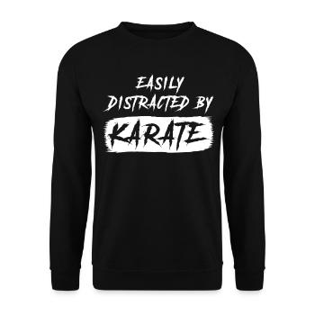 Karate Kung Fu Kampfsport - Unisex Pullover - Schwarz - Vorne - Alina (178cm) & Michal (187cm)