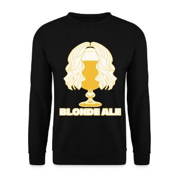 Bier Ale Bierbrauer Biertrinker - Unisex Pullover - Schwarz - Vorne - Alina (178cm) & Michal (187cm)