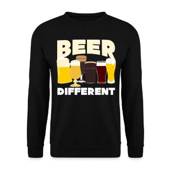 Bier Craft Beer - Unisex Sweatshirt - black - Front - Alina (178cm) & Michal (187cm)