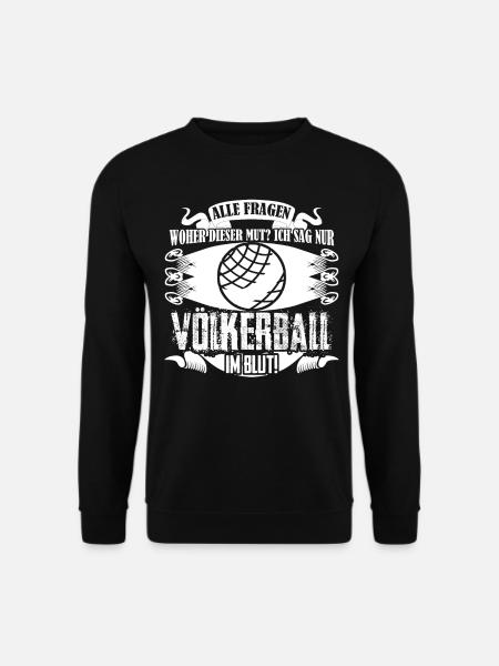 Völkerballspieler Dodgeball Völkerball - Unisex Pullover - Schwarz