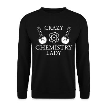 Chemist Chemical laboratory technician Chemical technician - Unisex Sweatshirt - black - Front - Alina (178cm) & Michal (187cm)
