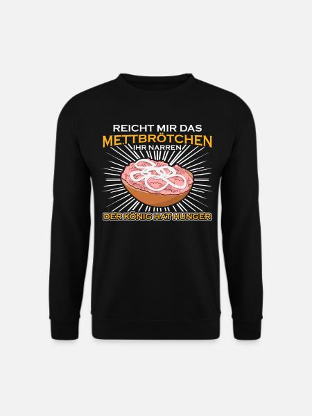 Mettbrötchen Mettfleisch Mettigel Mett - Unisex Pullover - Schwarz