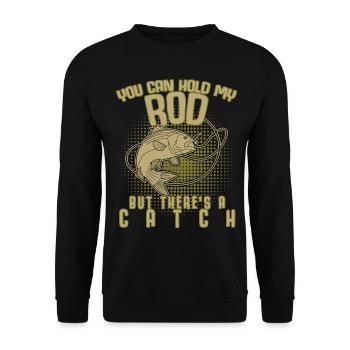 Pêcheur Angel Fischer Pêche au poisson - Sweat-shirt Unisexe - noir - Devant - Alina (178cm) & Michal (187cm)