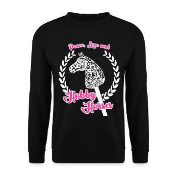 Hobby Horse Rider Hobbyhorse - Sweat-shirt Unisexe - noir - Devant - Alina (178cm) & Michal (187cm)
