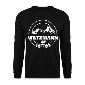Watzmann Bergsteiger Berg Watzmannmassiv - Unisex Pullover - Schwarz - Vorne - Alina (178cm) & Michal (187cm)