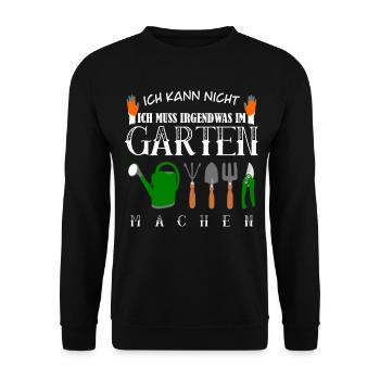 Garten Galabauer Gärtner Galabau - Unisex Pullover - Schwarz - Vorne - Alina (178cm) & Michal (187cm)