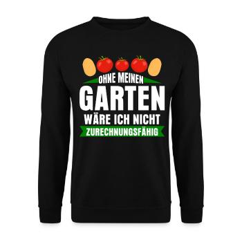 Galabauer Garten Galabau Gärtner - Unisex Pullover - Schwarz - Vorne - Alina (178cm) & Michal (187cm)
