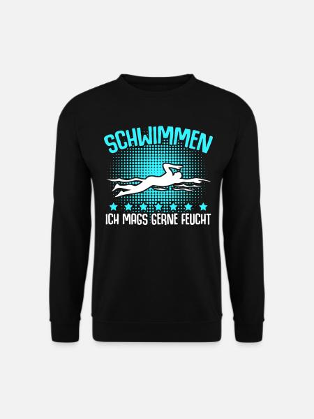Schwimmen Schwimmer Schwimmtrainer - Unisex Pullover - Schwarz