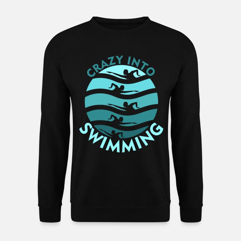 Schwimmer Schwimmtrainer Schwimmen - Unisex Pullover - Schwarz