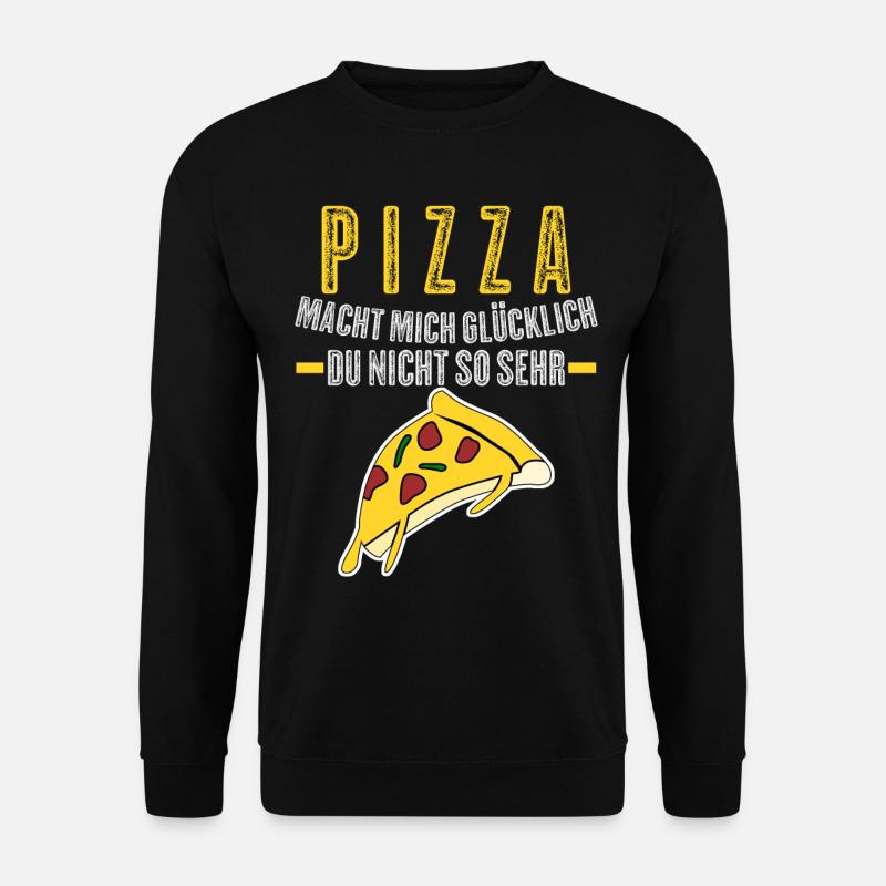 Pizza Pizzaria Pizzabäcker - Unisex Pullover - Schwarz