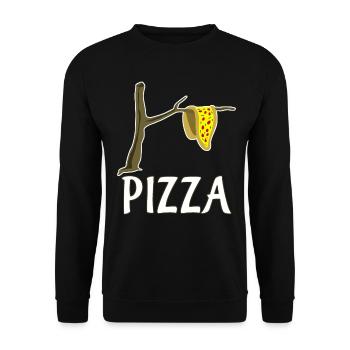 Pizza Restaurant Pizza Maker Pizzaria - Unisex Sweatshirt - black - Front - Alina (178cm) & Michal (187cm)