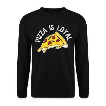 Pizza Food Pizza Baker Pizzaria - Unisex Sweatshirt - black - Front - Alina (178cm) & Michal (187cm)