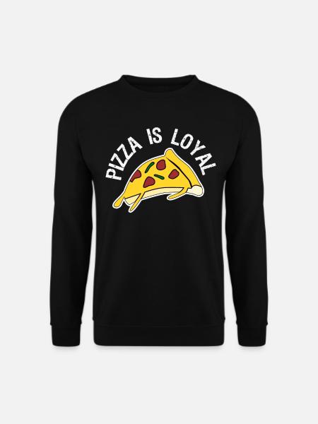 Pizza Essen Pizzabäcker Pizzaria - Unisex Pullover - Schwarz