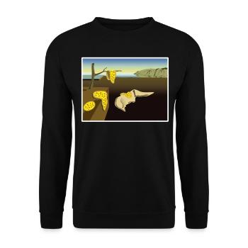 Pizza Pizza Maker Pizzaria - Unisex Sweatshirt - black - Front - Alina (178cm) & Michal (187cm)