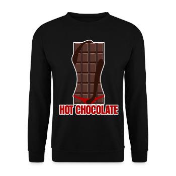 Schokolade Chocolat Chaud - Sweat-shirt Unisexe - noir - Devant - Alina (178cm) & Michal (187cm)