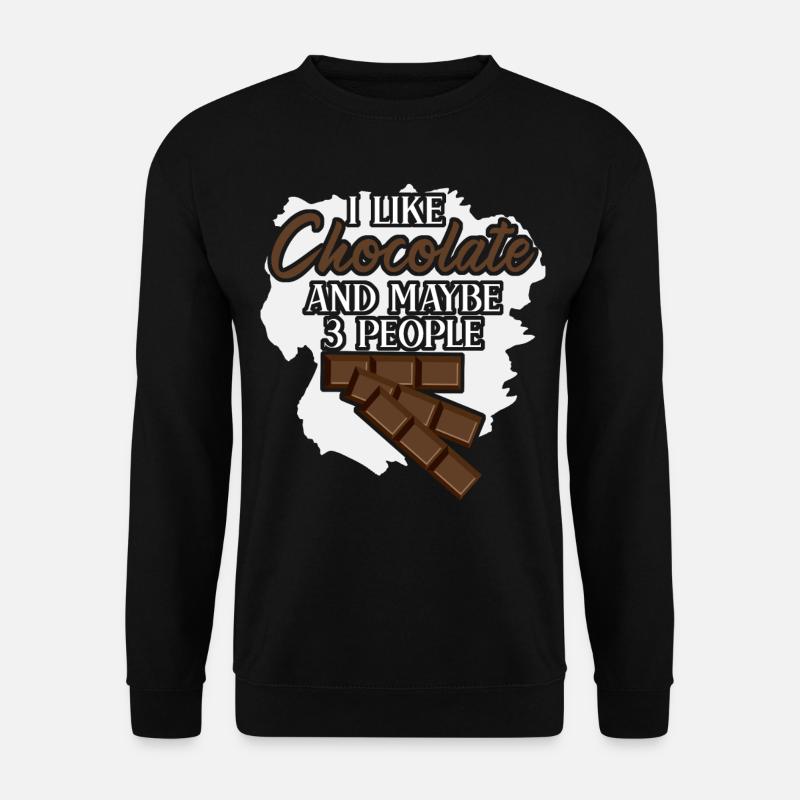 Chocolate Joke Milk Chocolate - Unisex Sweatshirt - black