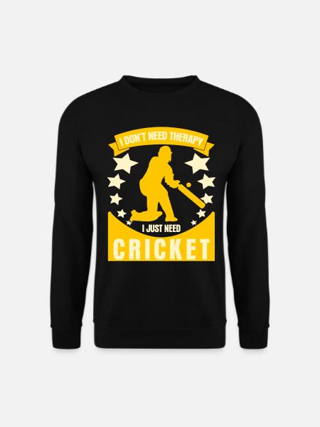 Cricket Therapy Cricket bats - Unisex Sweatshirt - black