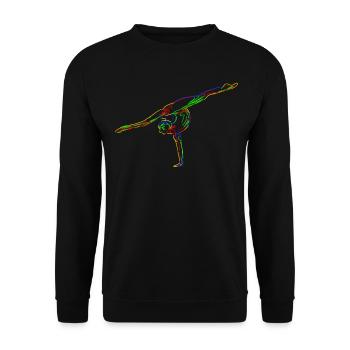 Gymnastique rythmique RSG - Sweat-shirt Unisexe - noir - Devant - Alina (178cm) & Michal (187cm)